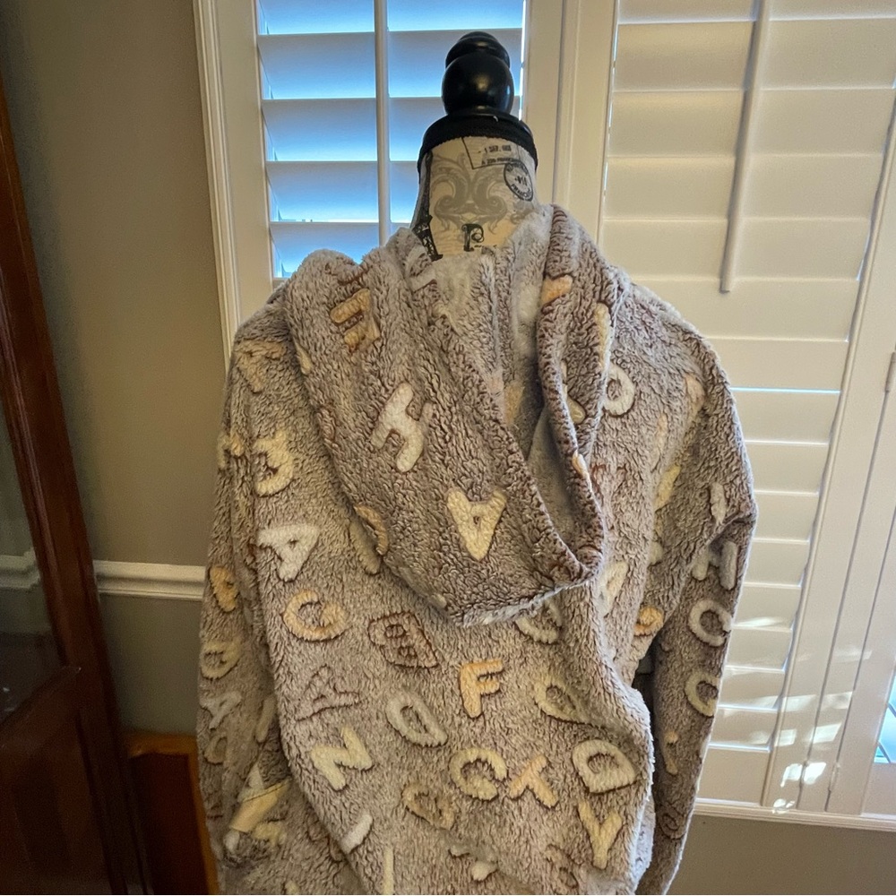 Cozy Gray Alphabet Sweater teacher - Picture 5 of 5
